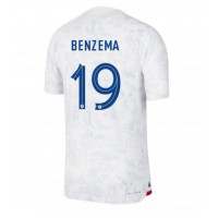 Francúzsko Karim Benzema #19 Vonkajší futbalový dres MS 2022 Krátky Rukáv